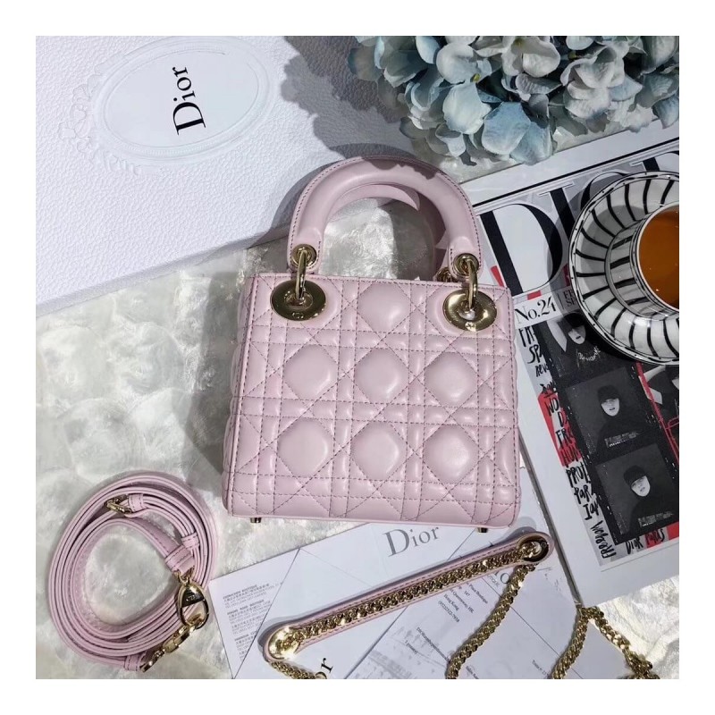 Christian Dior Lambskin Mini Lady Dior Bag 44500