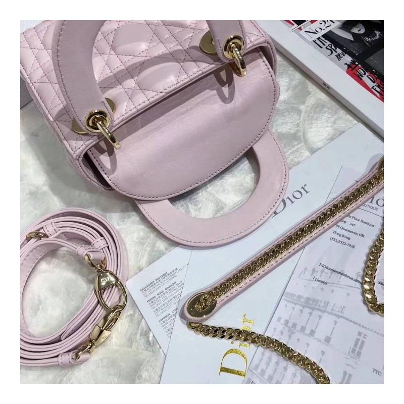 Christian Dior Lambskin Mini Lady Dior Bag 44500