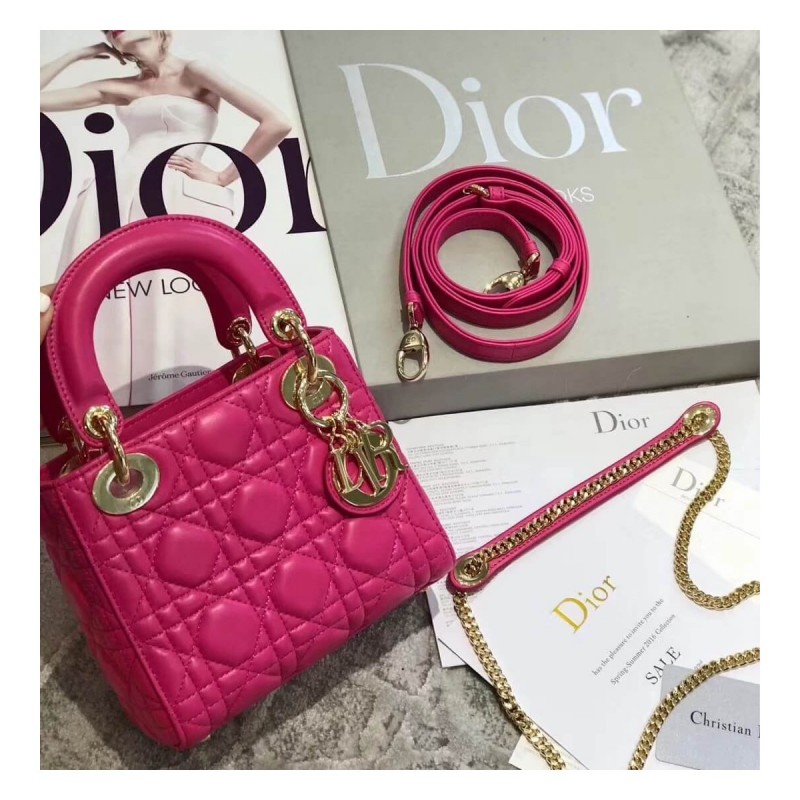 Christian Dior Lambskin Mini Lady Dior Bag 44500