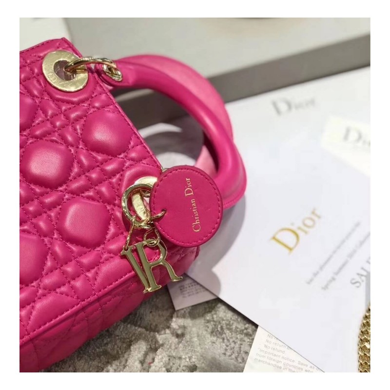 Christian Dior Lambskin Mini Lady Dior Bag 44500