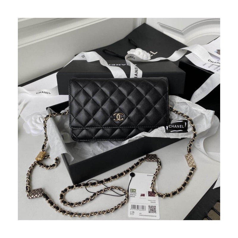 Chanel Caviar Calfskin WOC Wallet On Chain AP2400