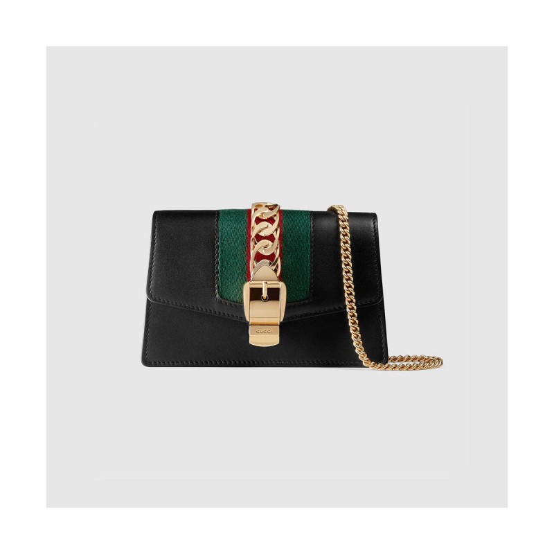 Gucci Sylvie Leather Super Mini Bag 494646