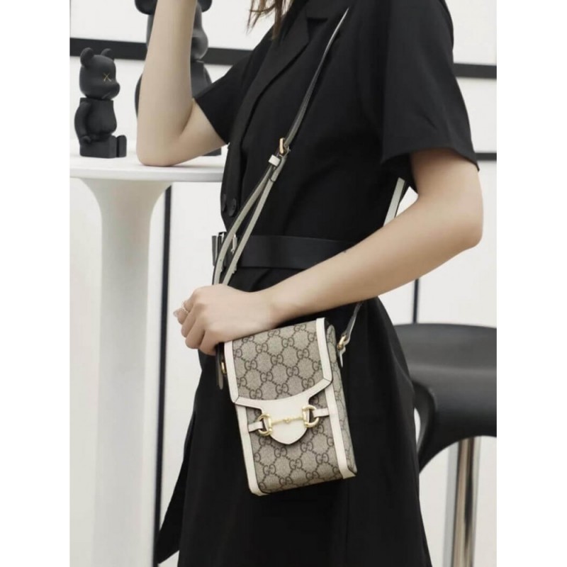 Gucci GG Supreme Horsebit 1955 Mini Bag 625615