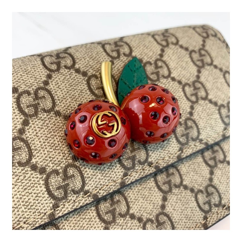 Gucci GG Supreme Mini Bag With Cherries PM 481291