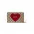 Gucci Valentine&#039;s Day Chain Card Case Wallet 648948