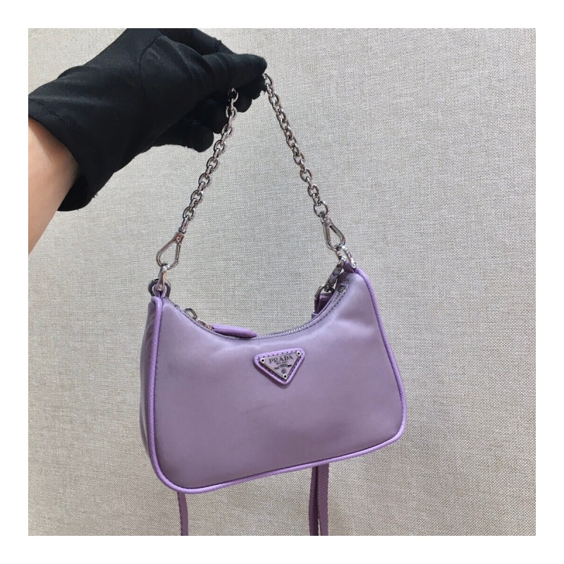 Prada Mini Nylon Hobo Bag 15cm 1BC204