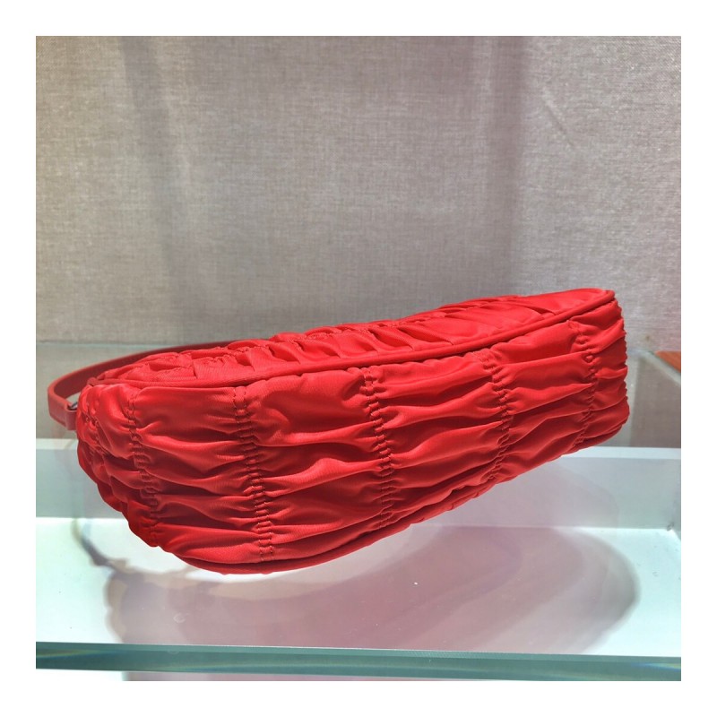 Prada Re-Edition 2005 Nylon And Saffiano Leather Hobo Bag 1NE204