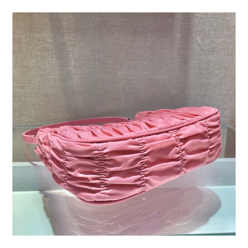 Prada Re-Edition 2005 Nylon And Saffiano Leather Hobo Bag 1NE204