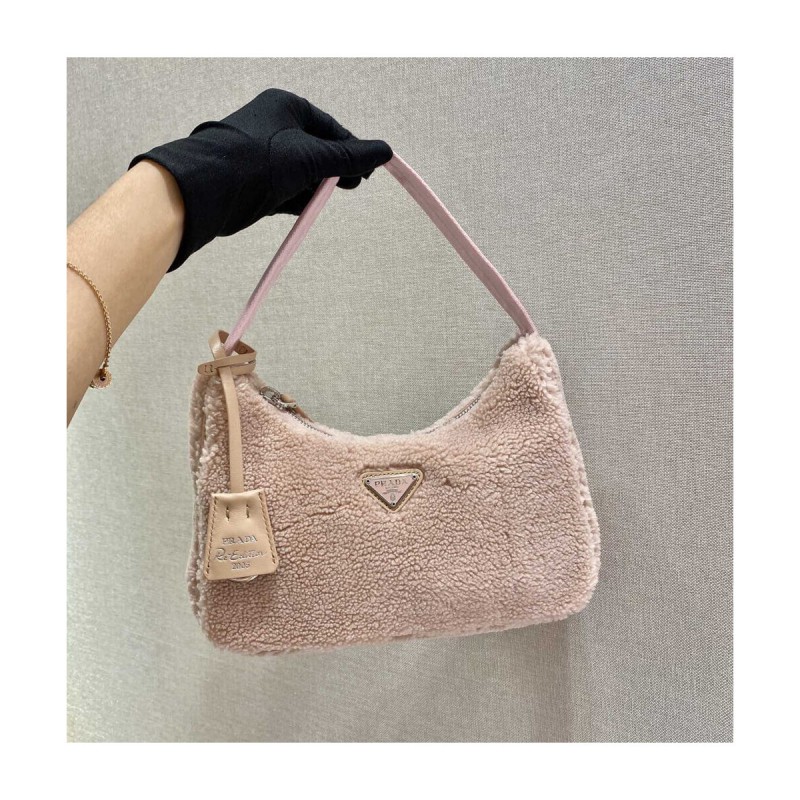 Prada Re-Edition 2000 Shearling Mini Bag NE515