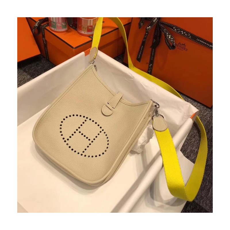 Hermes Mini Evelyne Bag in Togo Leather 17cm