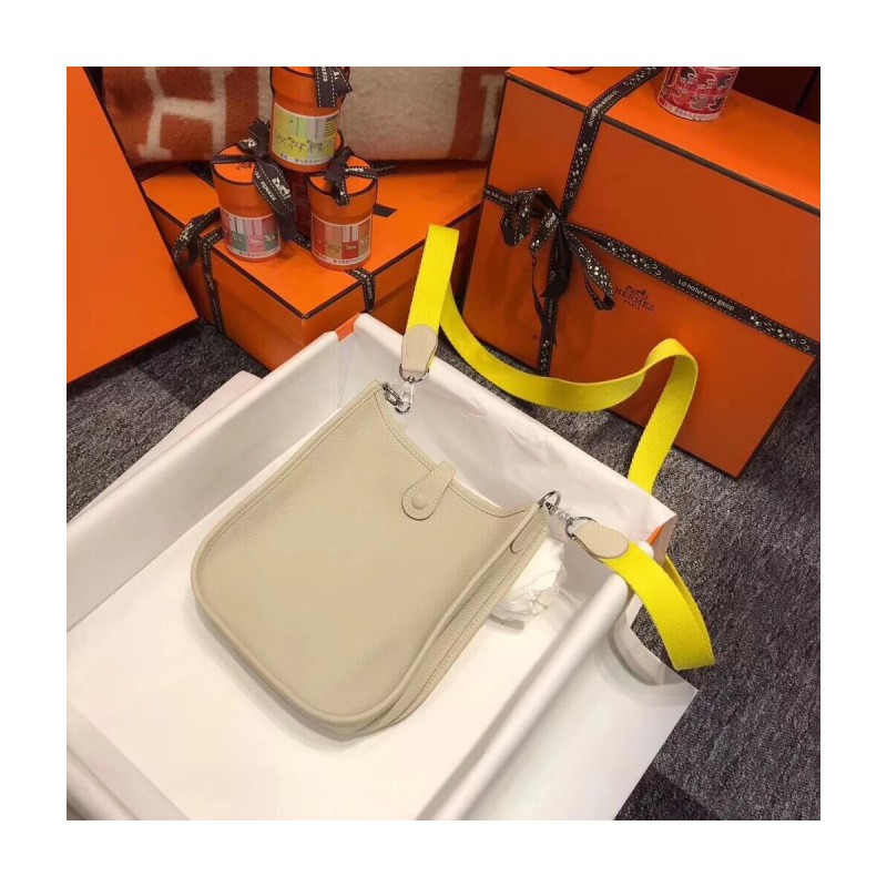 Hermes Mini Evelyne Bag in Togo Leather 17cm