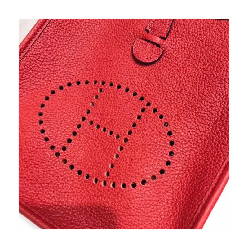 Hermes Mini Evelyne Bag in Togo Leather 17cm