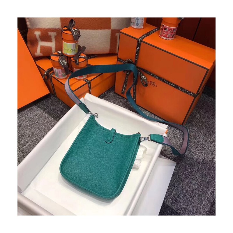 Hermes Mini Evelyne Bag in Togo Leather 17cm