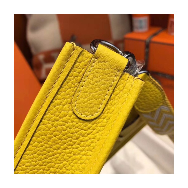 Hermes Mini Evelyne Bag in Togo Leather 17cm