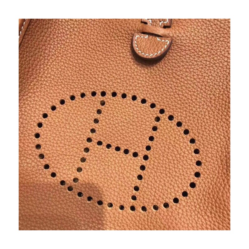 Hermes Mini Evelyne Bag in Togo Leather 17cm
