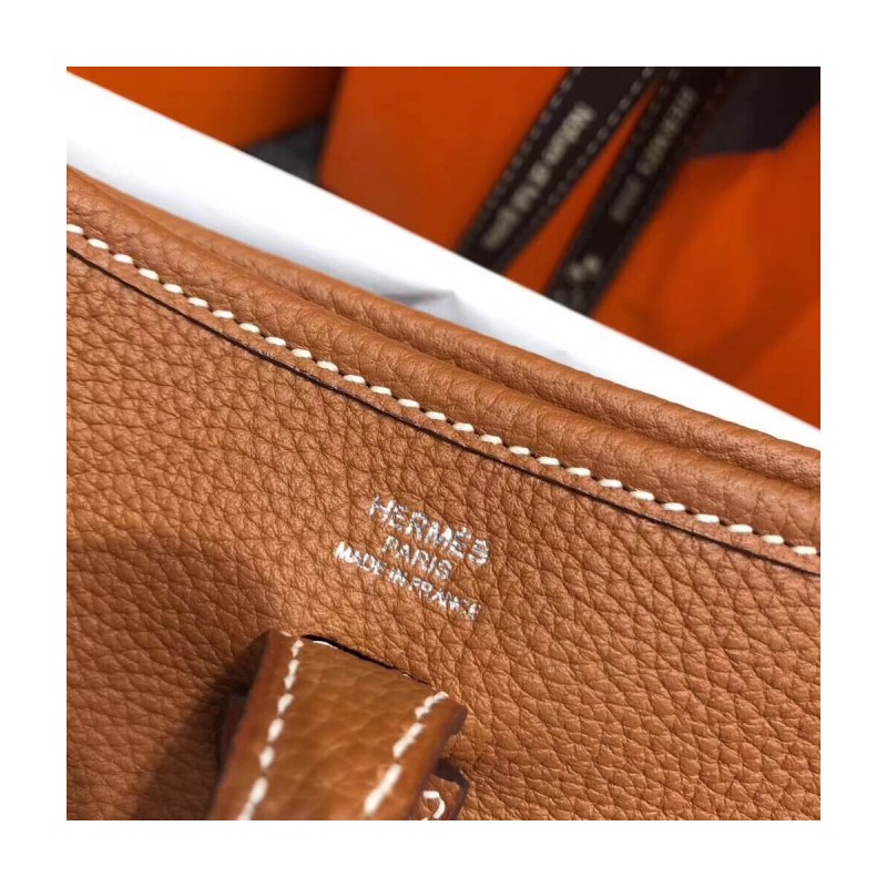 Hermes Mini Evelyne Bag in Togo Leather 17cm