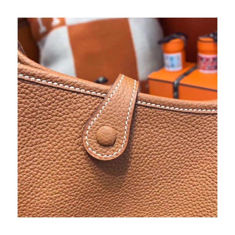 Hermes Mini Evelyne Bag in Togo Leather 17cm