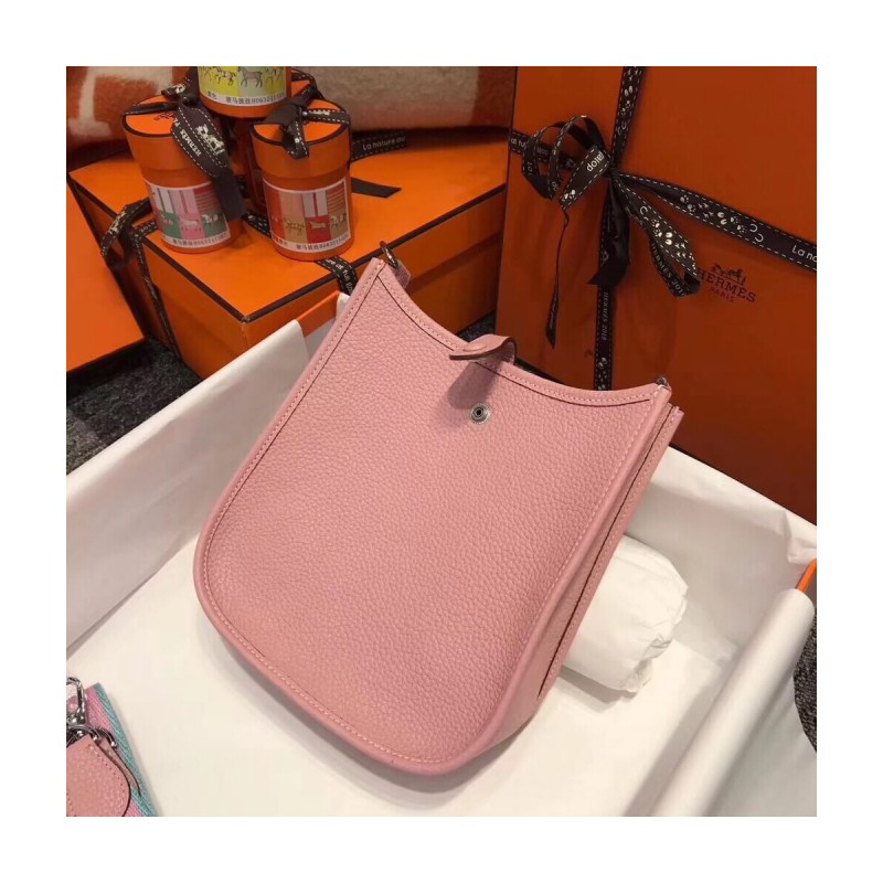 Hermes Mini Evelyne Bag in Togo Leather 17cm