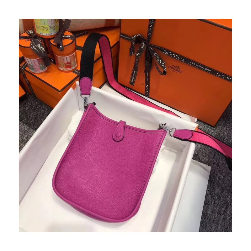 Hermes Mini Evelyne Bag in Togo Leather 17cm