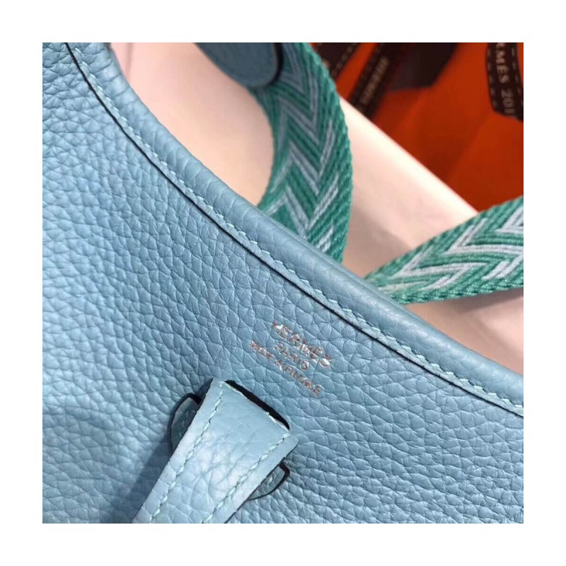 Hermes Mini Evelyne Bag in Togo Leather 17cm