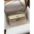 Hermes Kelly Wallet to Go Woc 499041 White