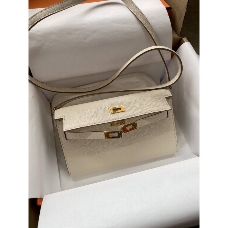Hermes Kelly Wallet to Go Woc 499041 White