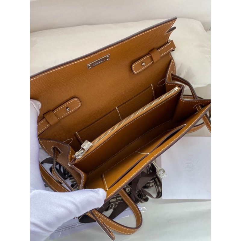 Hermes Kelly Wallet to Go Woc 499041 Brown