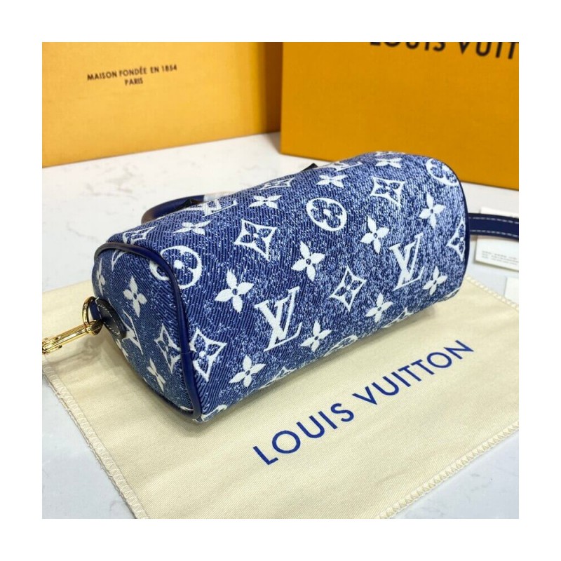 Louis Vuitton Monogram Jacquard Denim Nano Speedy M81168 M81213