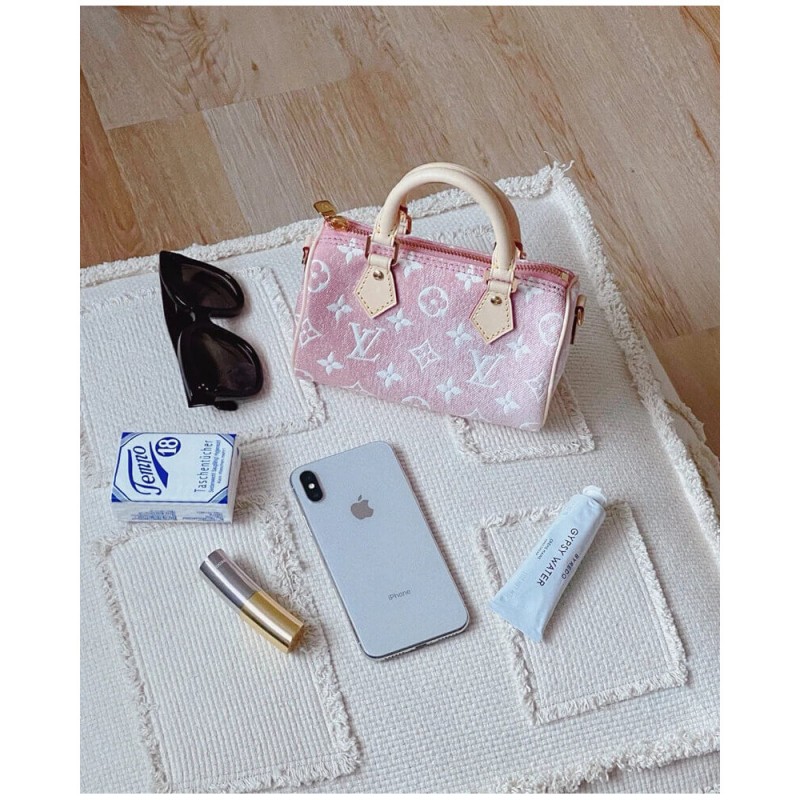 Louis Vuitton Monogram Jacquard Denim Nano Speedy M81168 M81213