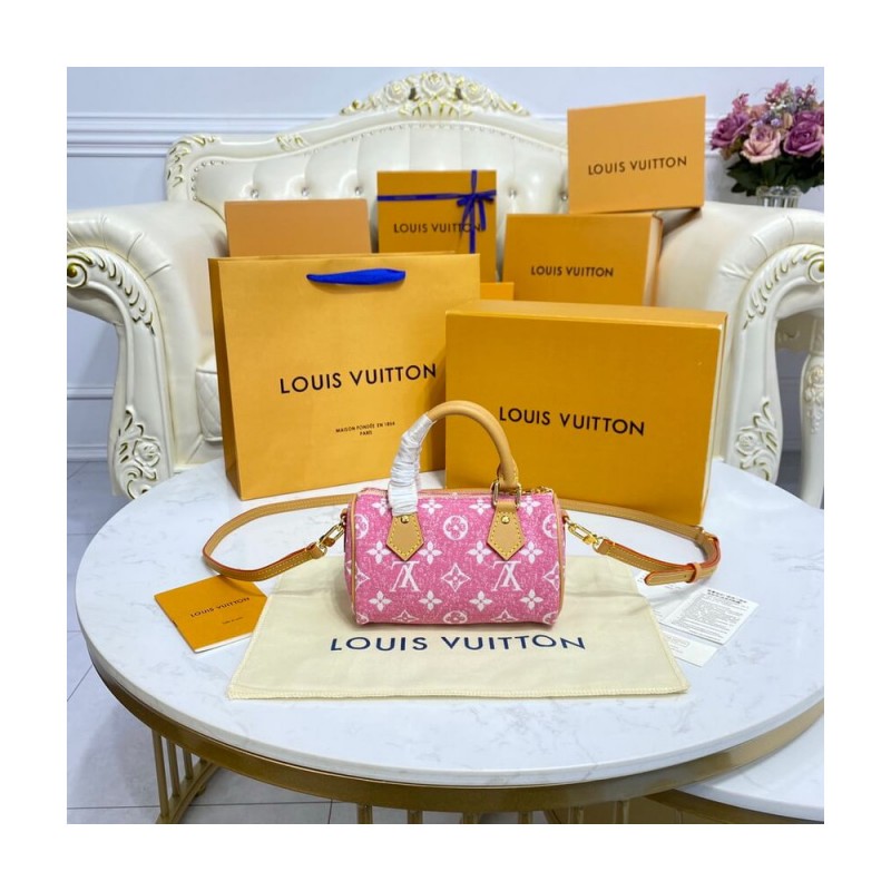 Louis Vuitton Monogram Jacquard Denim Nano Speedy M81168 M81213