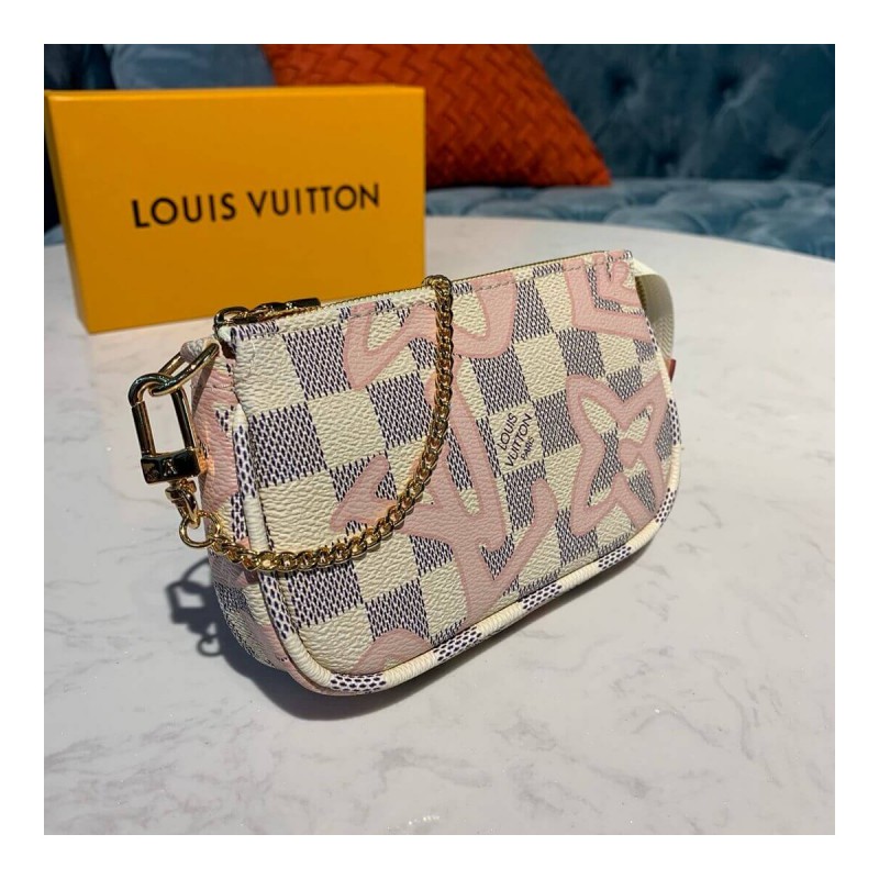 Louis Vuitton Damier Azur Canvas Mini Pochette Accessoires N60051