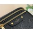 Louis Vuitton Monogram Empreinte Leather Small Leather Goods Chain Wallets Mini Bumbag M46917