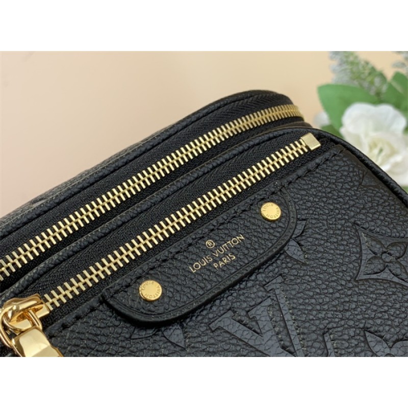 Louis Vuitton Monogram Empreinte Leather Small Leather Goods Chain Wallets Mini Bumbag M46917