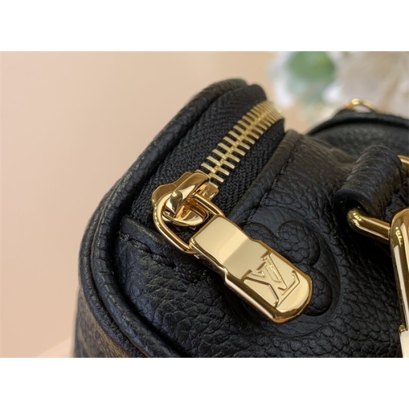 Louis Vuitton Monogram Empreinte Leather Small Leather Goods Chain Wallets Mini Bumbag M46917