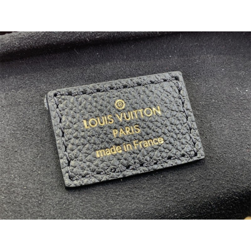 Louis Vuitton Monogram Empreinte Leather Small Leather Goods Chain Wallets Mini Bumbag M46917