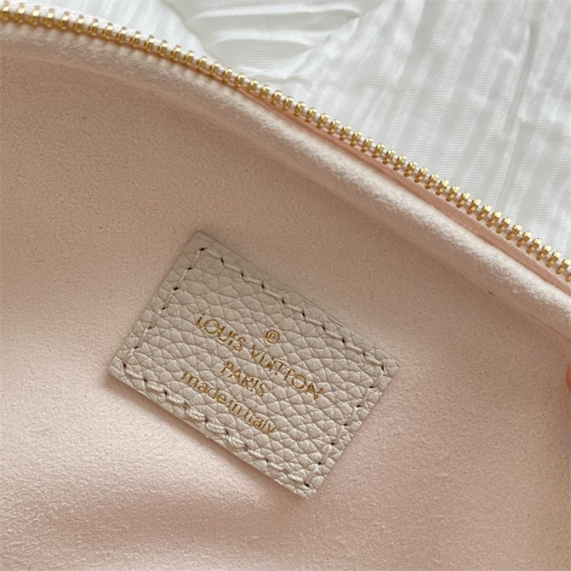 Louis Vuitton Monogram Empreinte Leather Small Leather Goods Chain Wallets Mini Bumbag M82208