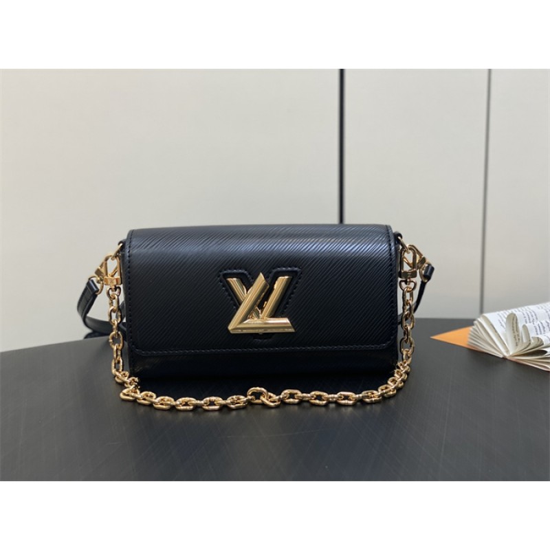 Louis Vuitton EPI Leather Twist West Pochette Chain and Strap Wallet M83077