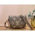Louis Vuitton Bicolor Monogram Empreinte Leather Small Leather Goods Chain Wallets Mini Bumbag M83275