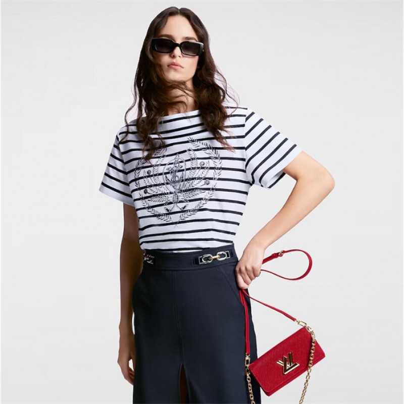 Louis Vuitton EPI Leather Twist West Pochette Chain and Strap Wallet M83593