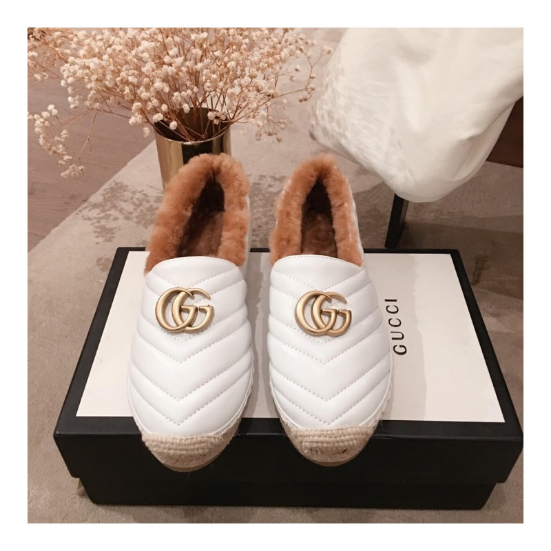 Gucci Leather Espadrille With Double G 551891