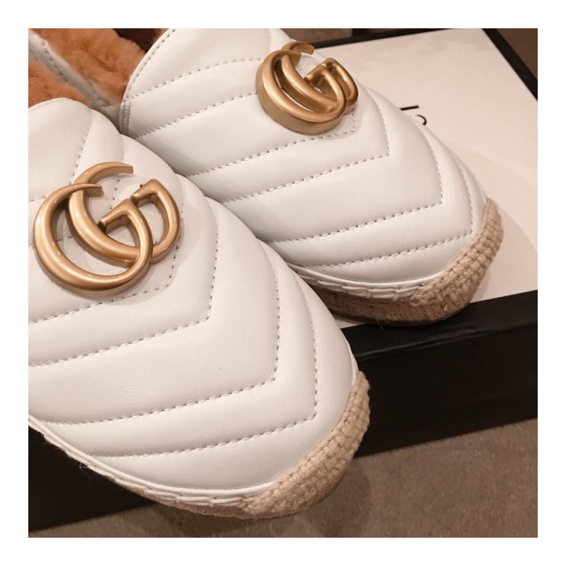 Gucci Leather Espadrille With Double G 551891