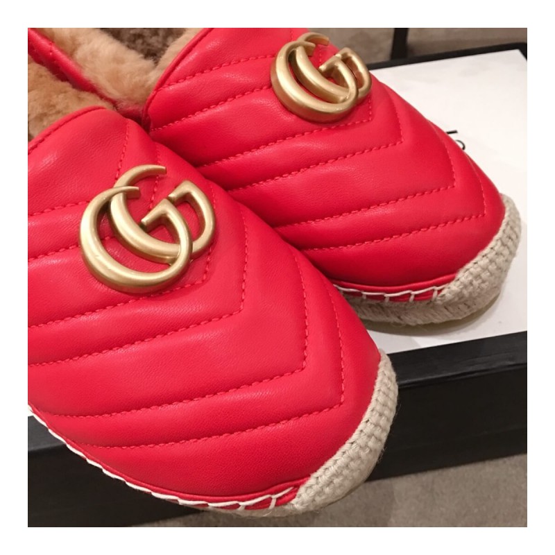 Gucci Leather Espadrille With Double G 551891