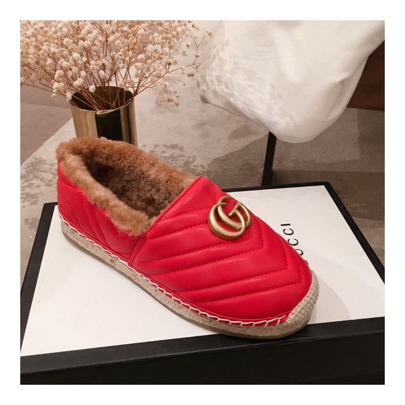 Gucci Leather Espadrille With Double G 551891