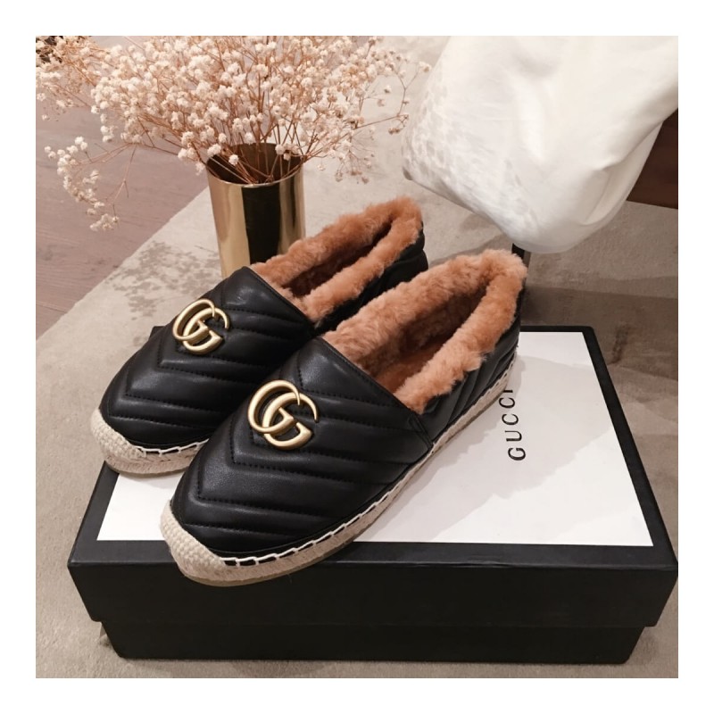 Gucci Leather Espadrille With Double G 551891