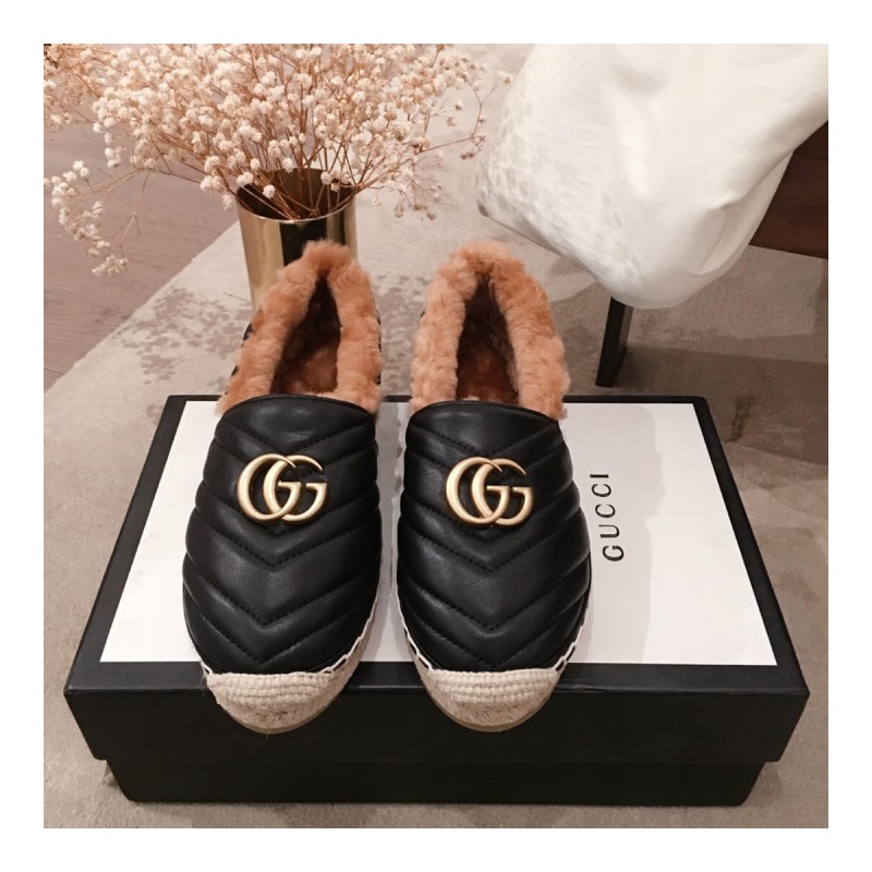 Gucci Leather Espadrille With Double G 551891