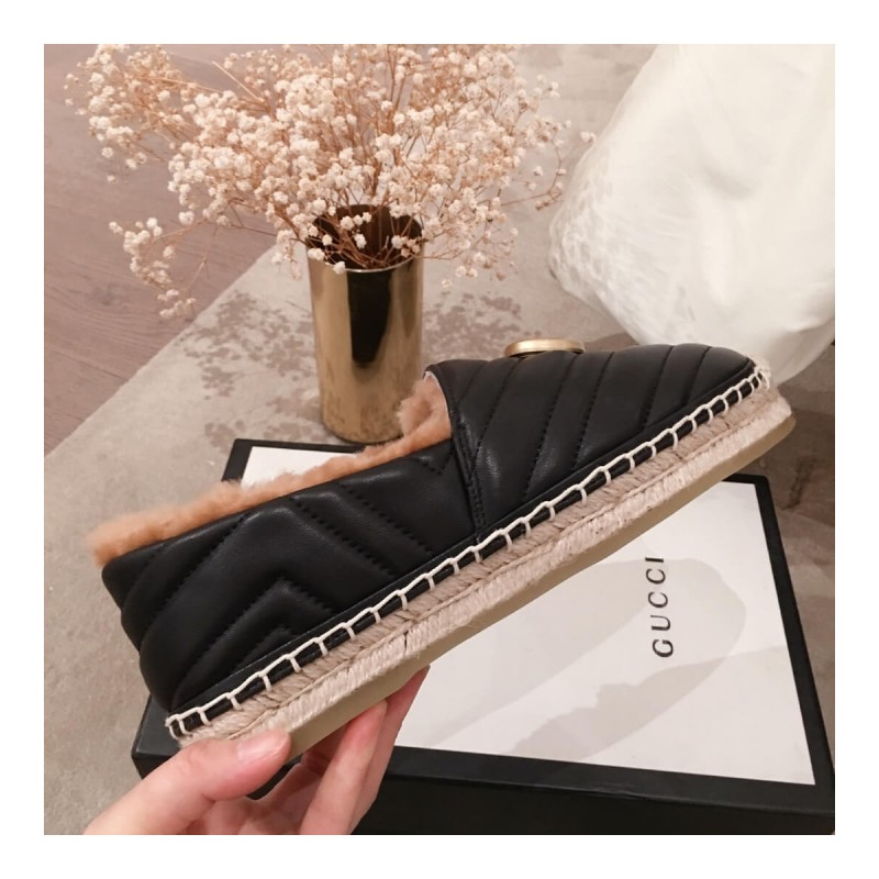 Gucci Leather Espadrille With Double G 551891