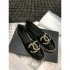 Chanel Patent Calfskin &amp; Metallic Goatskin Espadrilles G29761