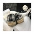 Chanel Multicolor Tweed &amp; Patent Calfskin Espadrilles G29762