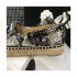 Chanel Multicolor Tweed &amp; Patent Calfskin Espadrilles G29762