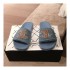 Chanel Denim Logo Sandal Mules G35781